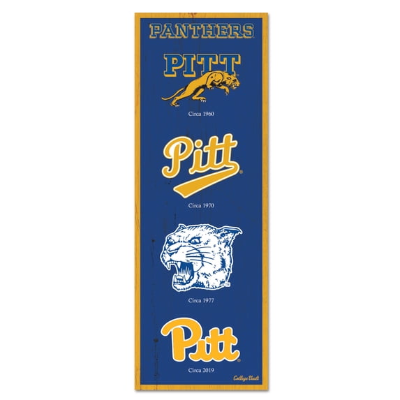 WinCraft Pitt Panthers 6" x 17" Logo Evolution Wood Sign