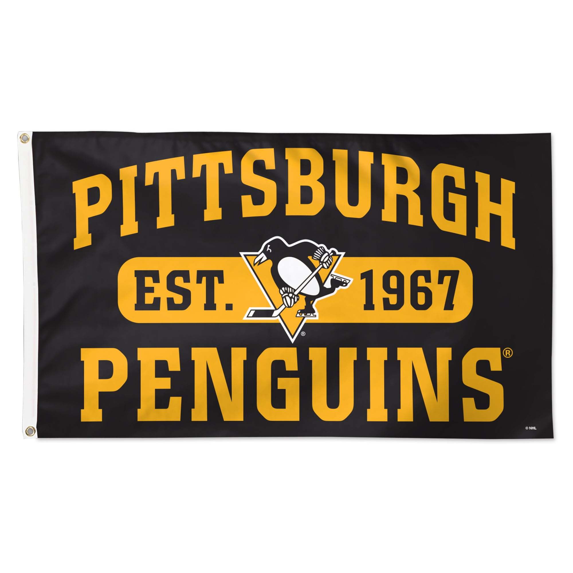 WinCraft Pittsburgh Penguins 3' x 5' Single-Sided Franchise Establishment Deluxe Flag