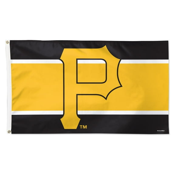 WinCraft Pittsburgh Pirates 3' x 5' Horizontal Stripe Deluxe Single-Sided Flag