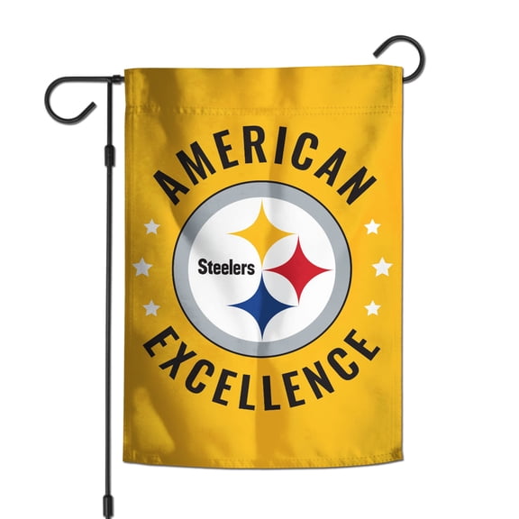 WinCraft Pittsburgh Steelers 12" x 18" Double-Sided America 250 Garden Flag