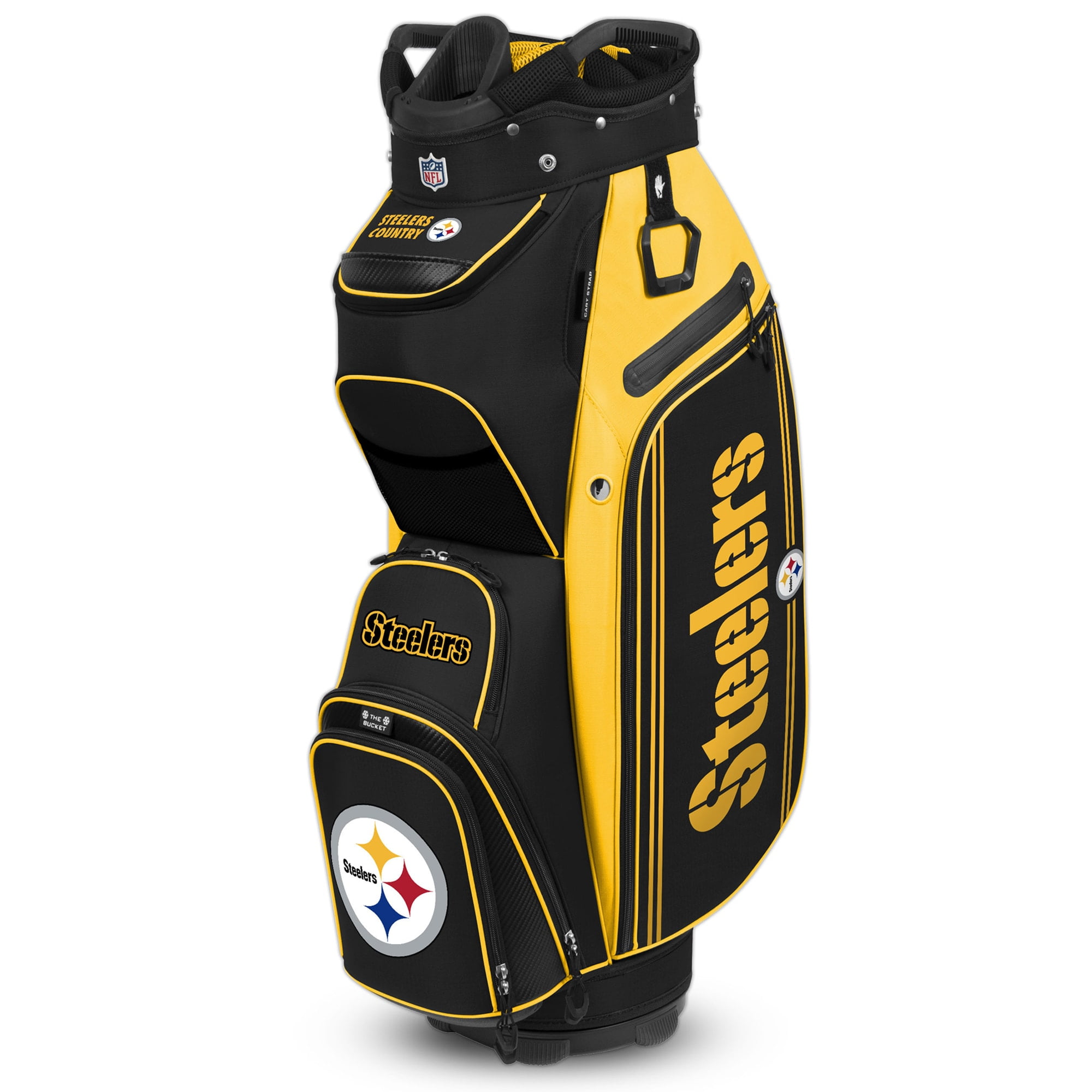 WinCraft Pittsburgh Steelers Bucket III Cooler Cart Golf Bag 