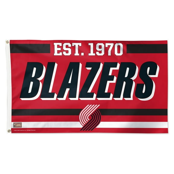 WinCraft Portland Trail Blazers 3' x 5' Single-Sided Franchise Establishment Deluxe Flag
