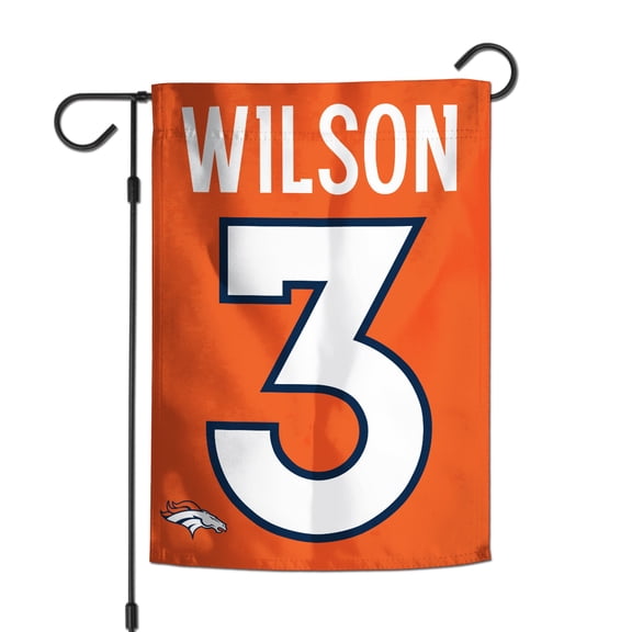 WinCraft Russell Wilson Denver Broncos 12" x 18" Player Double-Sided Garden Flag