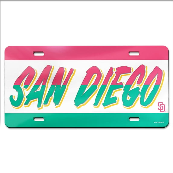 WinCraft San Diego Padres City Connect License Plate