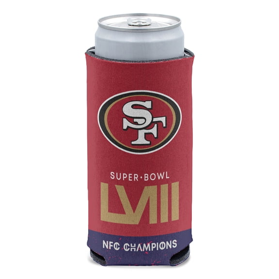 WinCraft San Francisco 49ers 2023 NFC Champions 12oz. Slim Can Cooler