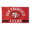 thumbnail image 1 of WinCraft San Francisco 49ers 3' x 5' Classic 1-Sided Deluxe Flag, 1 of 1