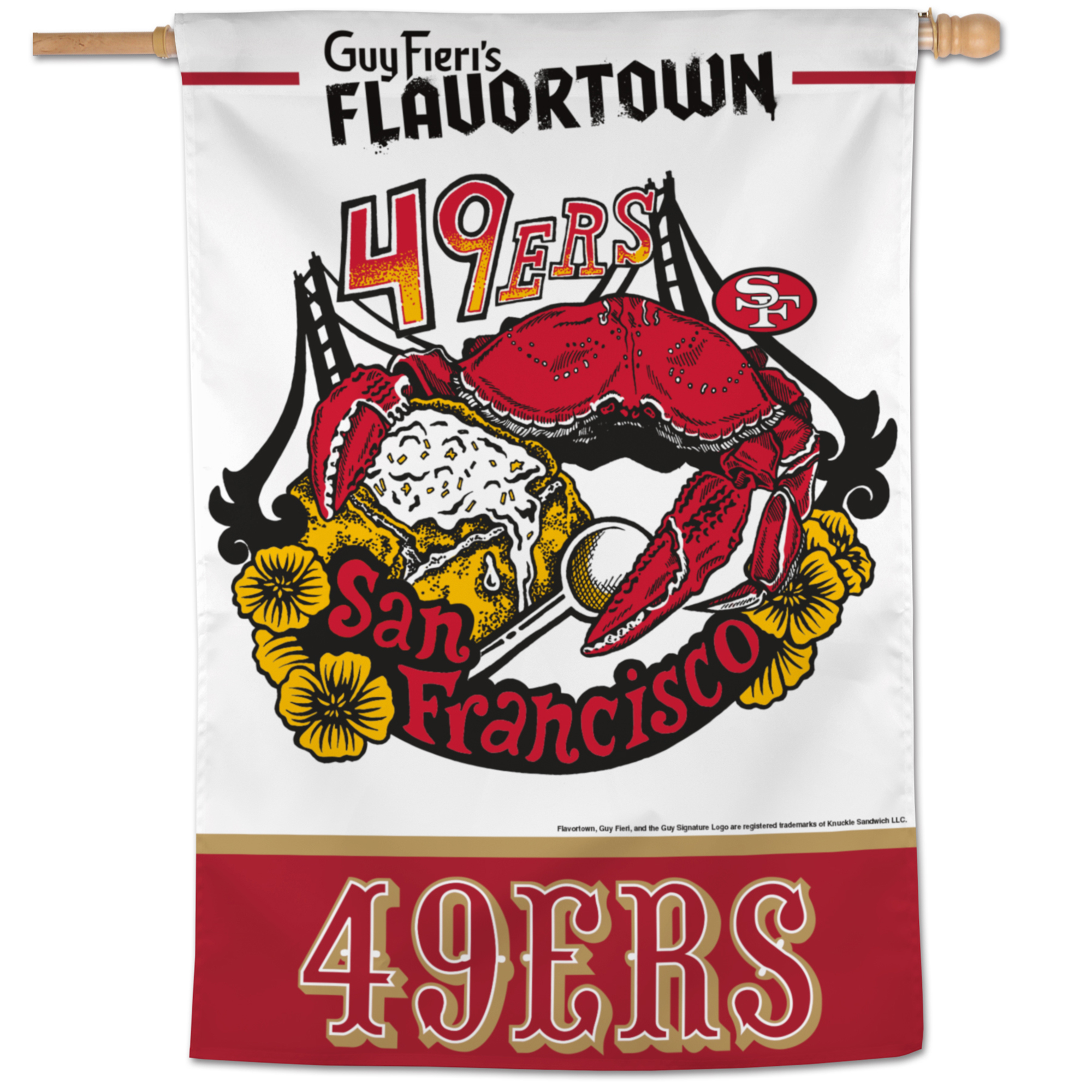 San Francisco 49ers Welcome Home Garden Flag - Double Sided 12.5x18 Inch Banner