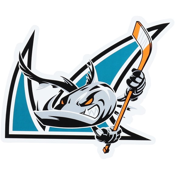 WinCraft San Jose Barracuda 5'' x 4'' Die-Cut Cling Decal