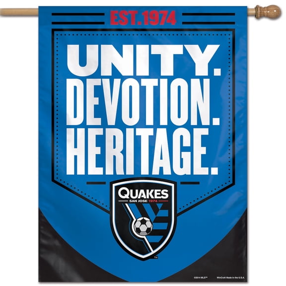 WinCraft San Jose Earthquakes 28" x 40" Single-Sided Vertical Banner