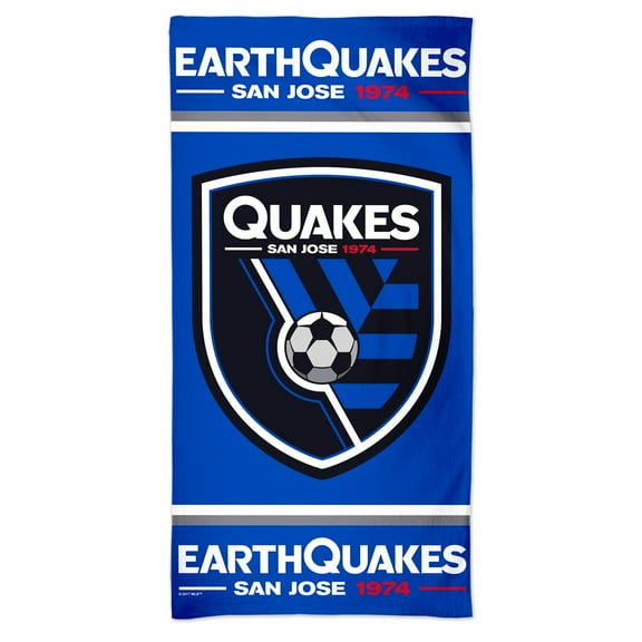 WinCraft San Jose Earthquakes 30" x 60" Full Color Beach Towel