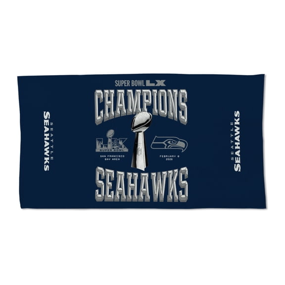 WinCraft Seattle Seahawks Super Bowl LX Champions 22" x 42" Single-Sided Locker Room Towel