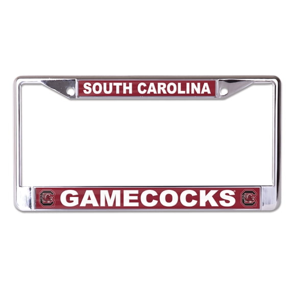 WinCraft South Carolina Gamecocks S/L Team Color Covered Metal License Plate Frame