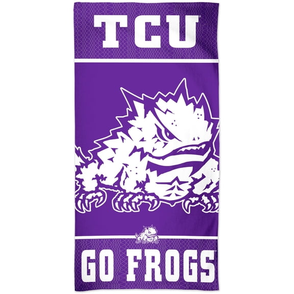 WinCraft TCU Horned Frogs 30" x 60" Team Logo Spectra Beach Towel