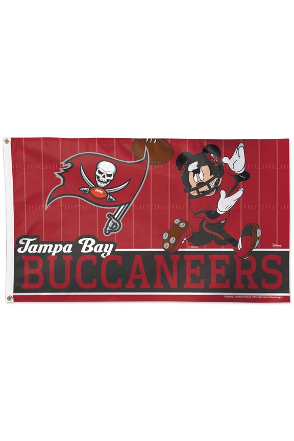 Tampa Bay Buccaneers 3' x 5' Disney Logo One-Sided Flag