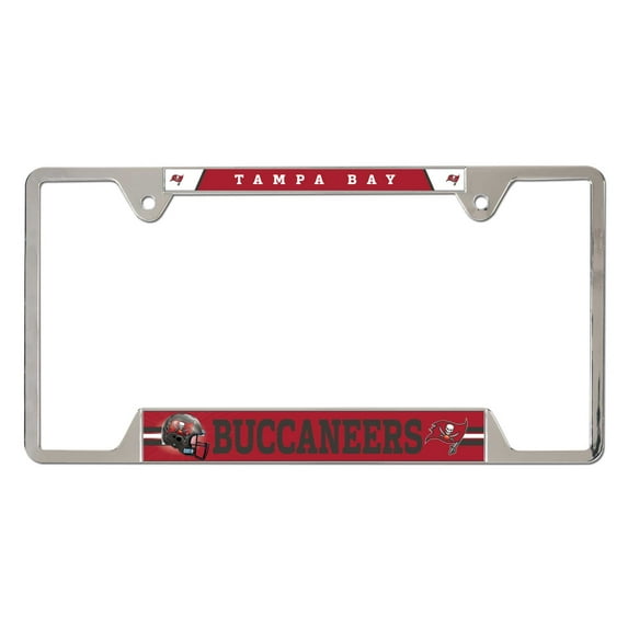 WinCraft Tampa Bay Buccaneers Chrome Plated Metal License Plate Frame