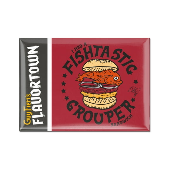 WinCraft Tampa Bay Buccaneers NFL x Guy Fieri-s Flavortown 2.5'' x 3.5'' Metal Fridge Magnet
