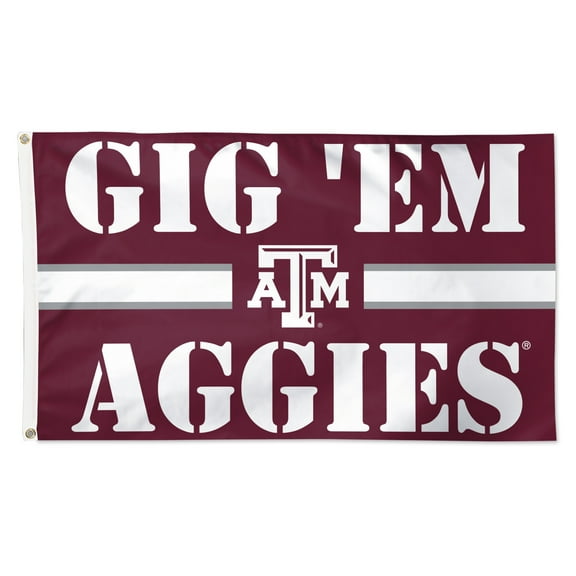 WinCraft Texas A&M Aggies 3' x 5' Single-Sided Deluxe Team Slogan Flag