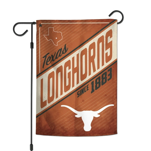 WinCraft Texas Longhorns 12" x 18" Throwback Logo Double-Sided Garden Flag