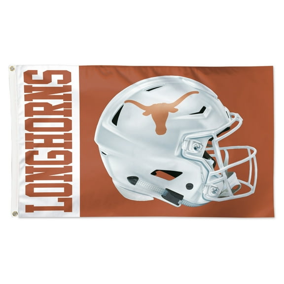 WinCraft Texas Longhorns 3' x 5' Helmet Deluxe Single-Sided Flag