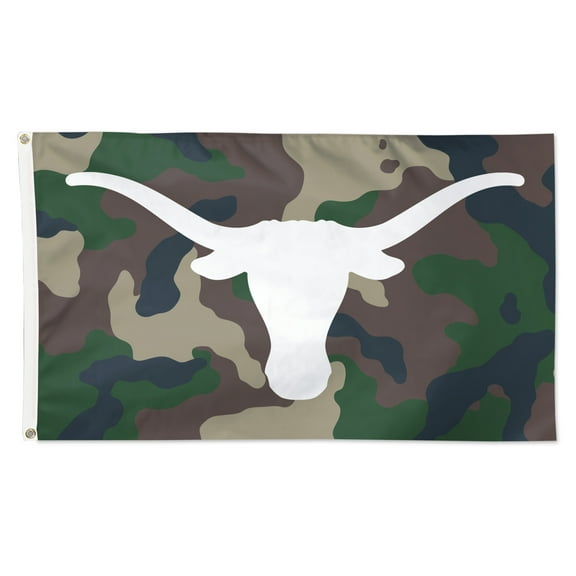 WinCraft Texas Longhorns 3' x 5' Single-Sided Deluxe Camo Flag