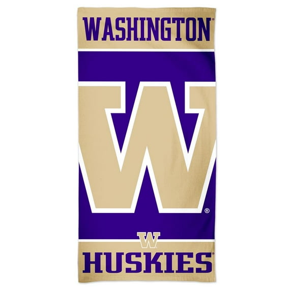 WinCraft University of Washington Beach Towel 30 x 60 Spectra Beach Towel