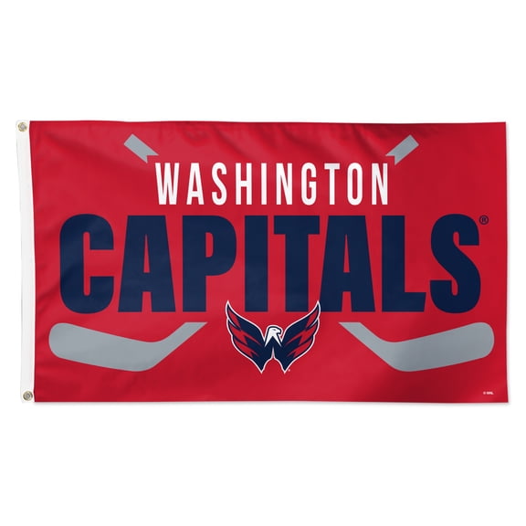 WinCraft Washington Capitals 3' x 5' Hockey Stick Deluxe Single-Sided Flag