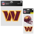 thumbnail image 1 of WinCraft Washington Commanders Three-Pack Perfect Cut Decals, 1 of 1