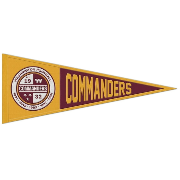 WinCraft Washington Football Team 13" x 32" Retro Logo Pennant