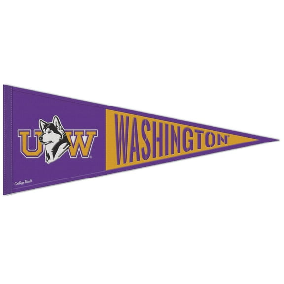 WinCraft Washington Huskies 13" x 32" Retro Logo Pennant