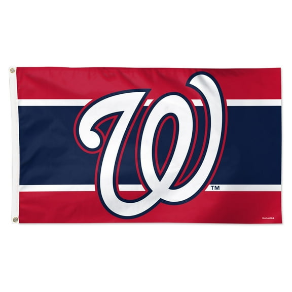 WinCraft Washington Nationals 3' x 5' Horizontal Stripe Deluxe Single-Sided Flag