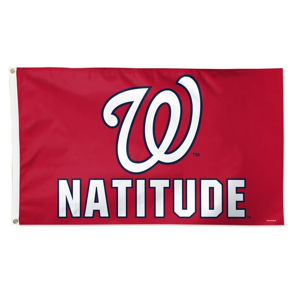 WinCraft Washington Nationals 3' x 5' Single-Sided Deluxe Team Slogan Flag