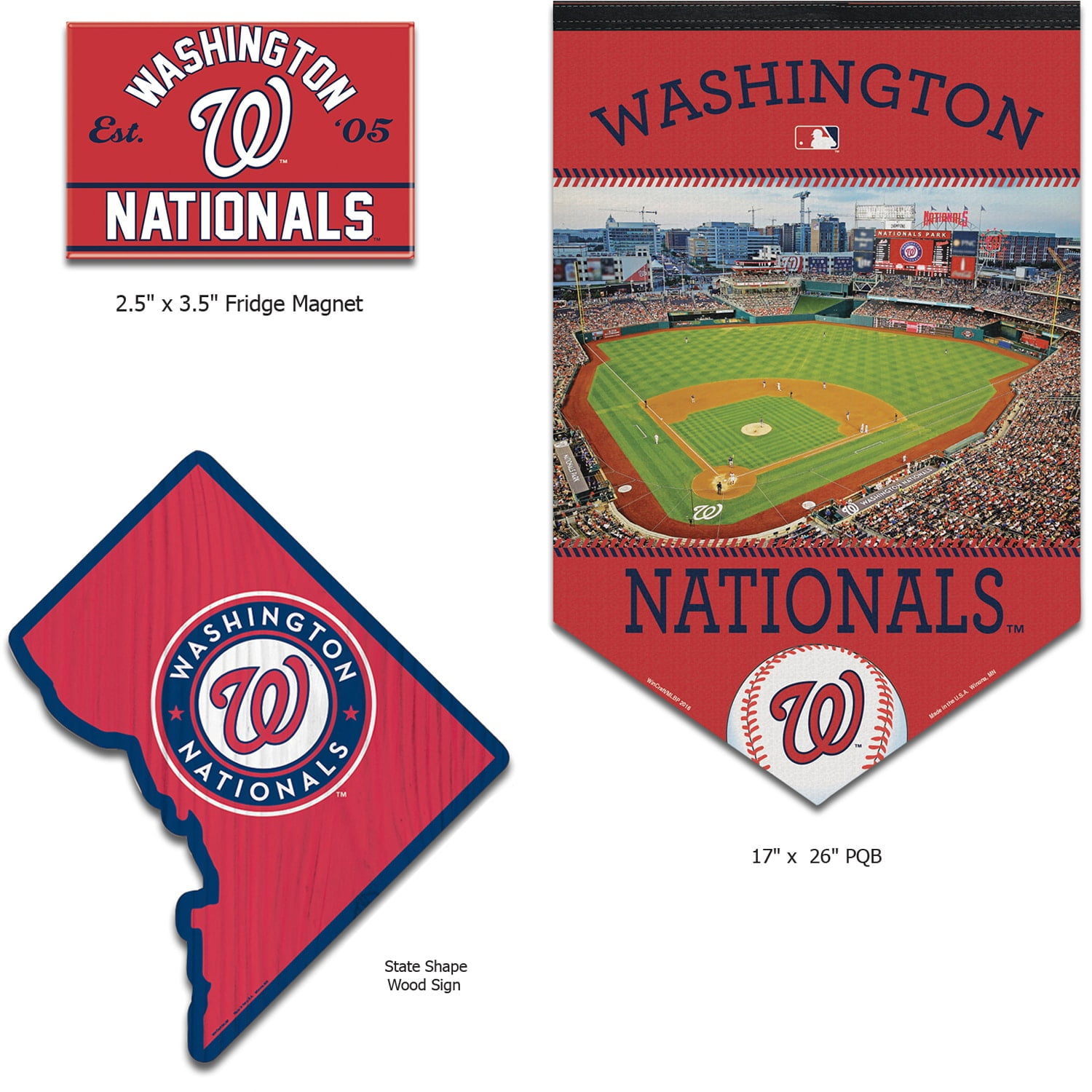 Magnet America Baseball Car Magnet | 5.75" X 5.75" Vehicle & Refrigerator Magnet | Made In USA, UV-Protected Design - View #3