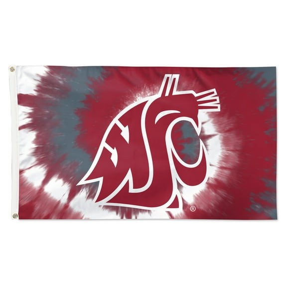 WinCraft Washington State Cougars 3' x 5' Tie-Dye Deluxe Single-Sided Flag