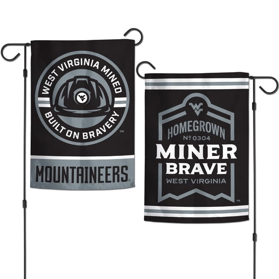 WinCraft West Virginia Mountaineers 12'' x 18'' Built On Bravery Double-Sided Garden Flag