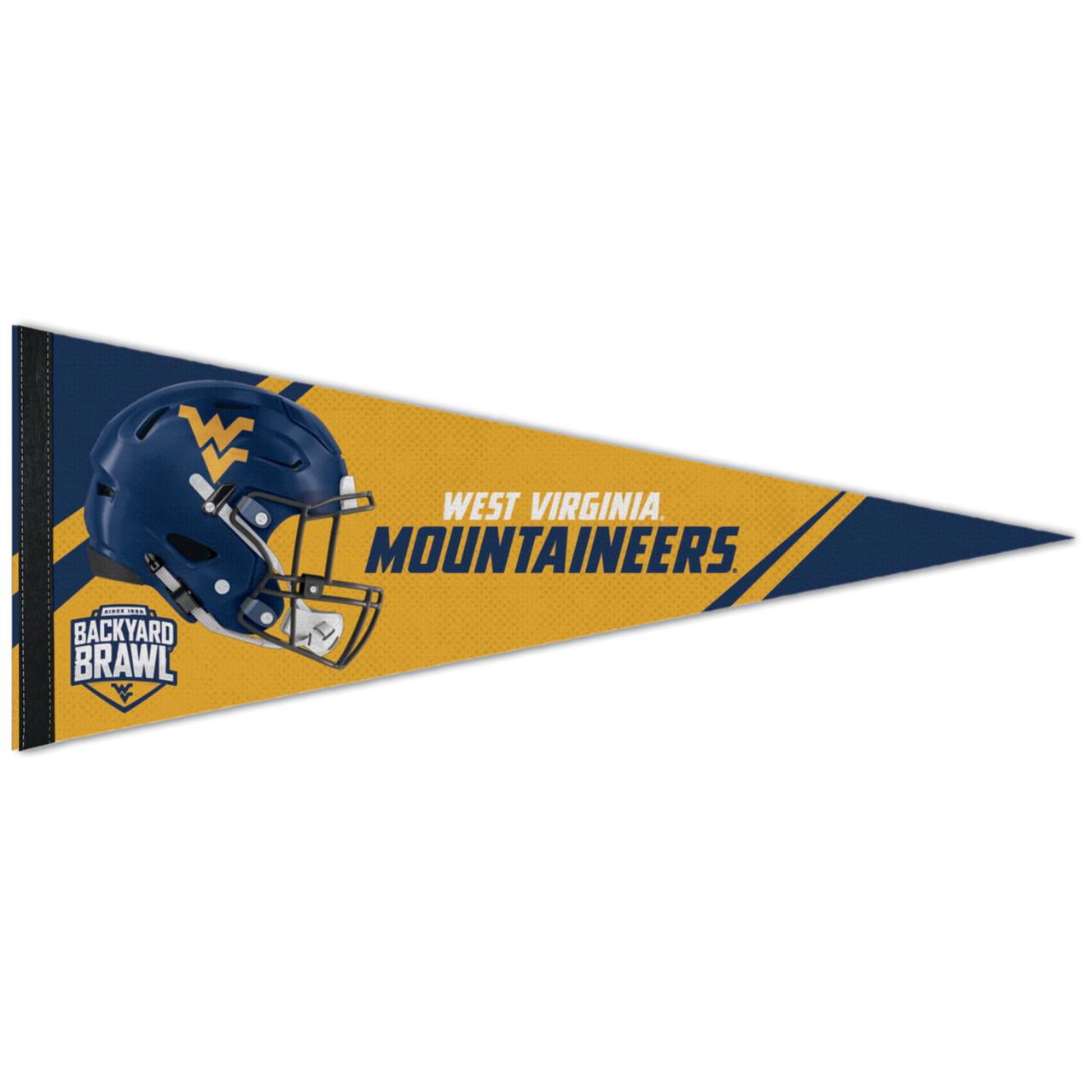 West Virginia Mountaineers Football Helmet Garden Flag - Double Sided NCAA Licensed