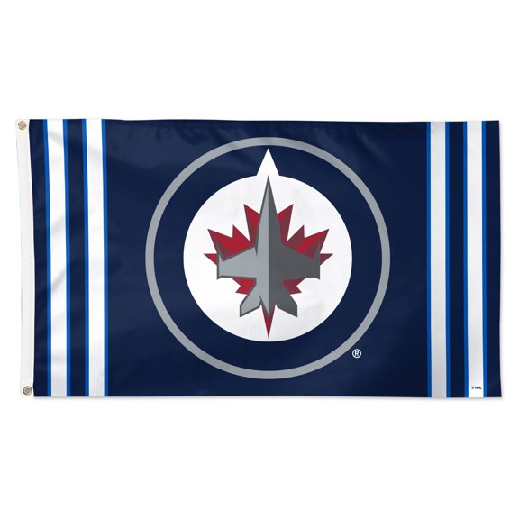 WinCraft Winnipeg Jets 3' x 5' Logo Stripe Deluxe Single-Sided Flag