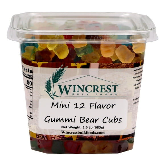WinCrest Assorted Mini Gummi Bear Cubs - 1.5 Lb Tub