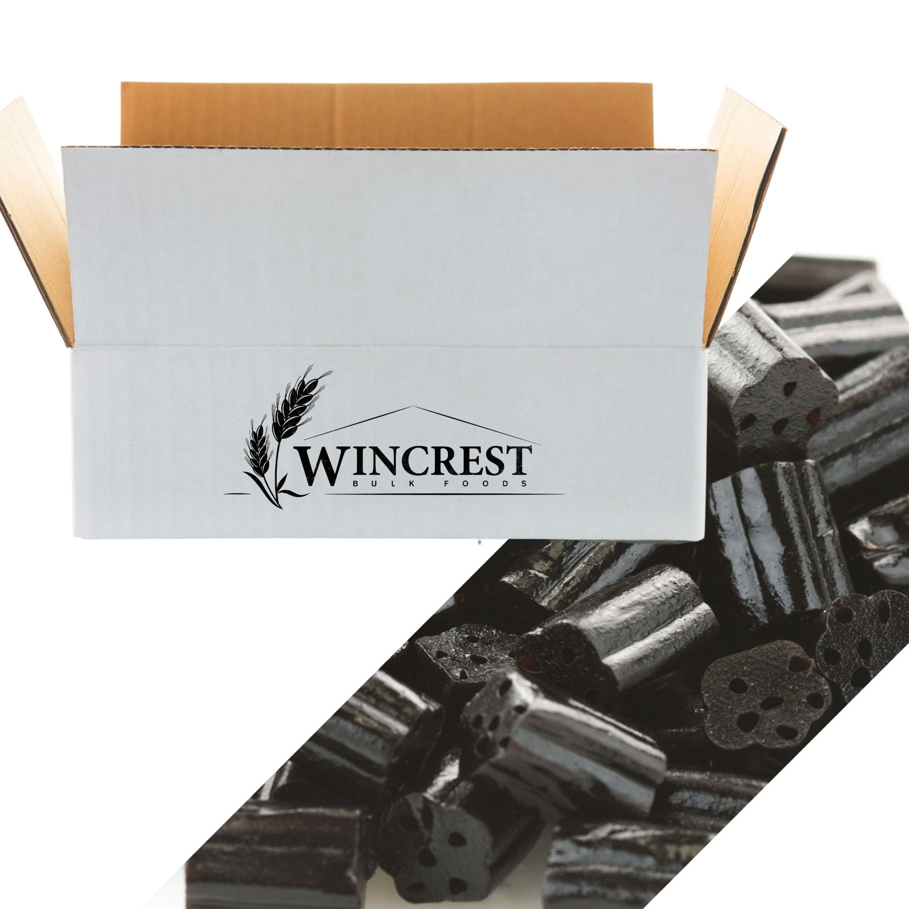 WinCrest Bulk Black Licorice Bites - 5 Lb Case
