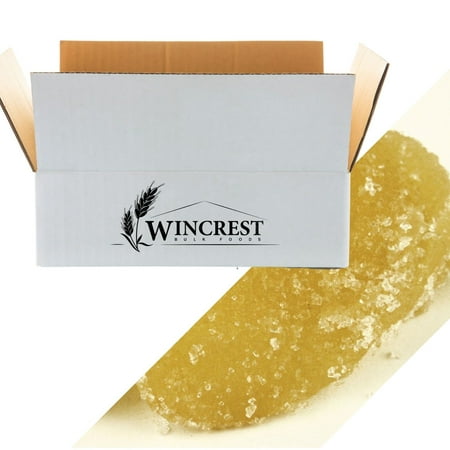 WinCrest Bulk Crystallized Candied Ginger Slices - 5 Lb Case