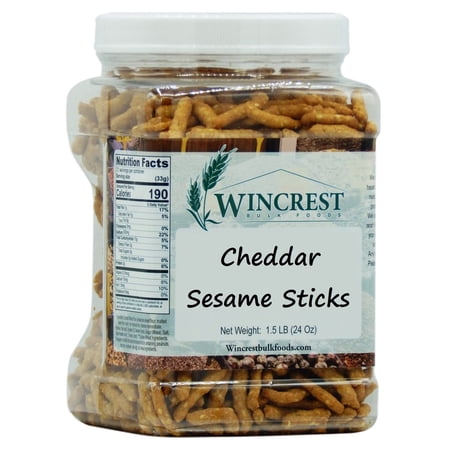 WinCrest Cheddar Sesame Sticks - 1.5 Lb Tub