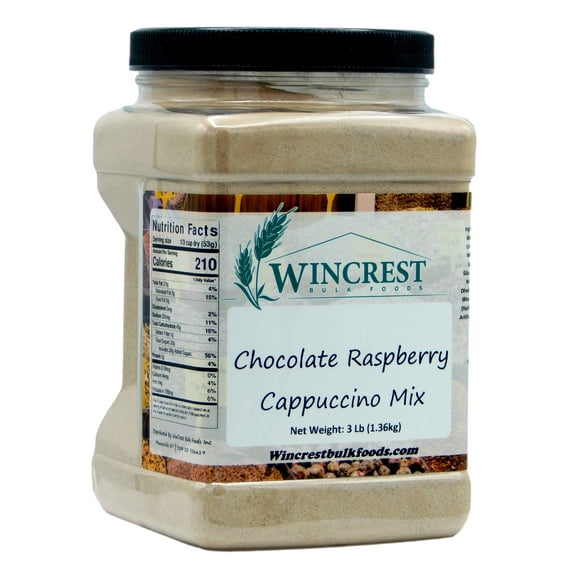 WinCrest Chocolate Raspberry Cappuccino Mix - 3 Lb Tub