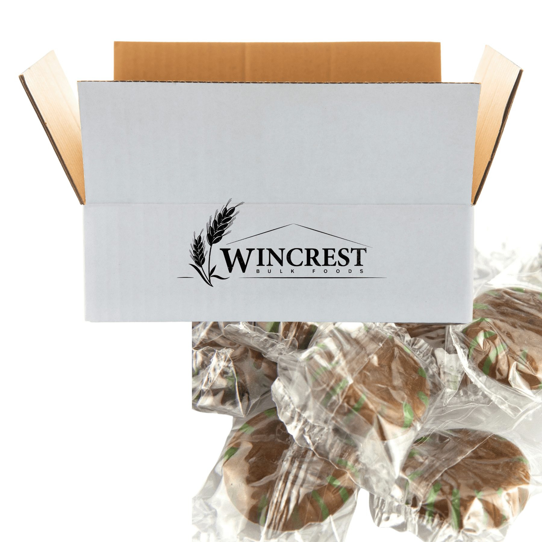 WinCrest Chocolate Starlights - Wrapped Hard Candy - 5 Lb Case