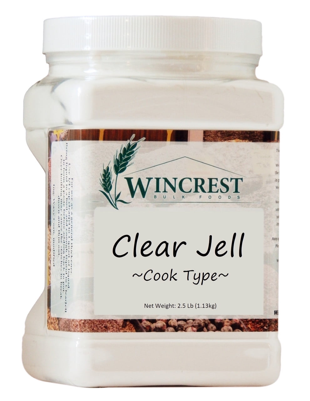 clear jell (clearjel) canning starch - cook type - 2.5 lb economy size tub