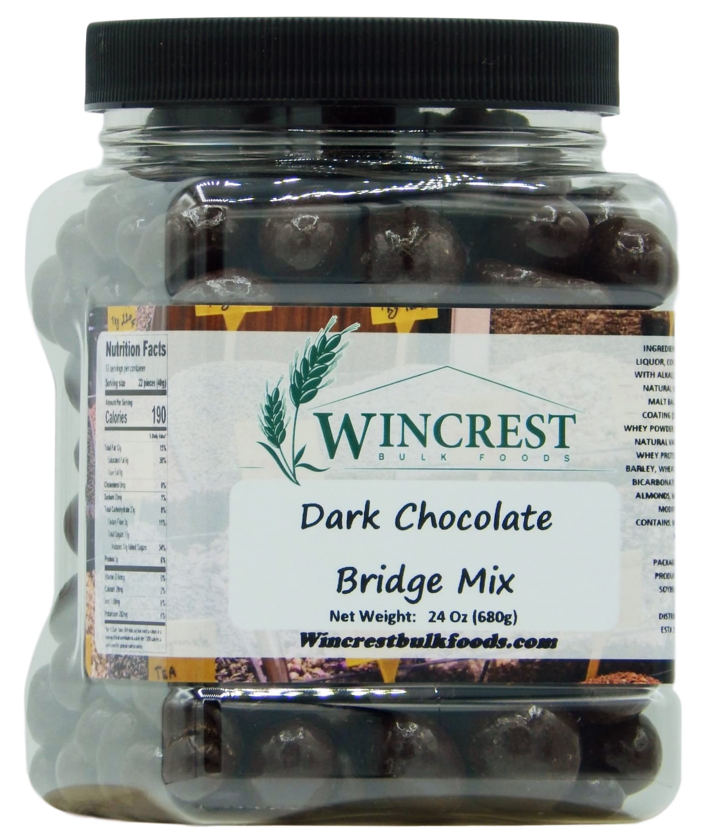 Dark Chocolate Bridge Mix - 1.5 Lb Tub