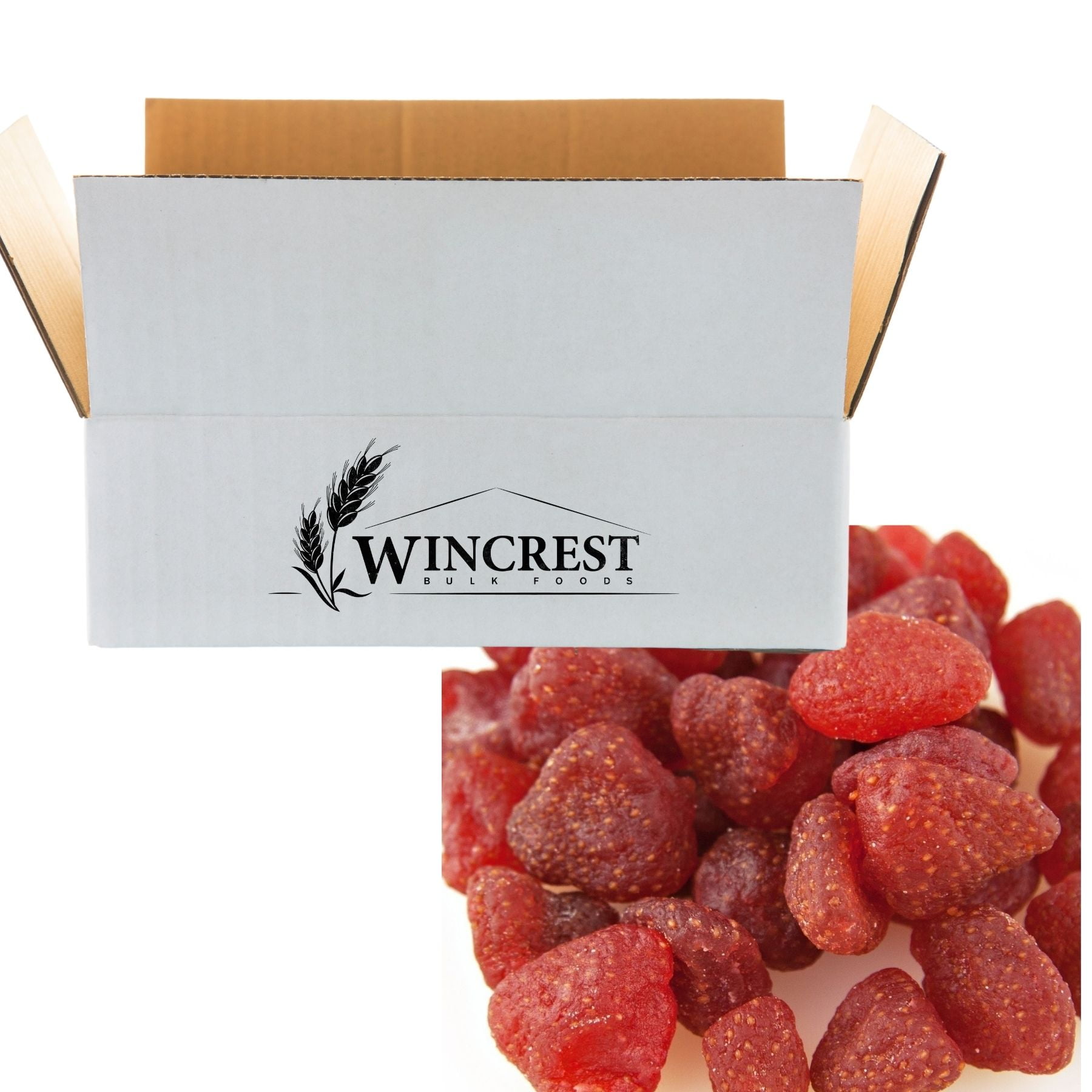 WinCrest Dried Candied Strawberries - 5 Lb Case