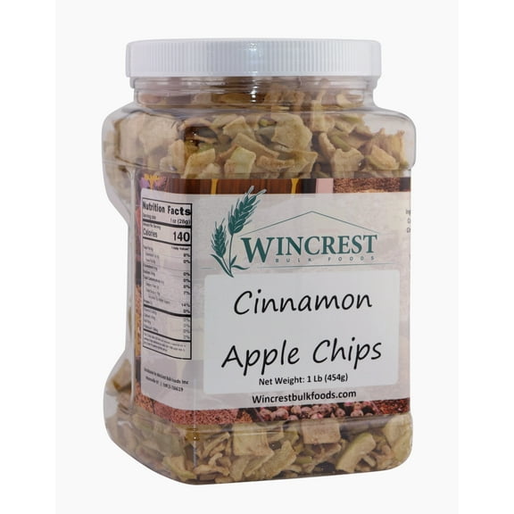 WinCrest Dried Cinnamon Apple Chips - 1 Lb Tub