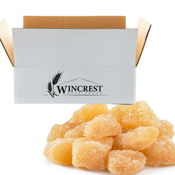 WinCrest Dried Crystallized Ginger Chunks - 5 Lb Case