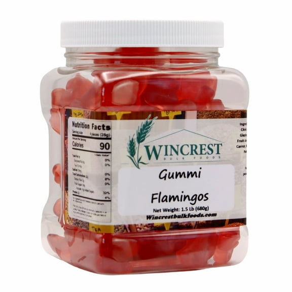 WinCrest Gummi Flamingos - 1.5 Lb Tub