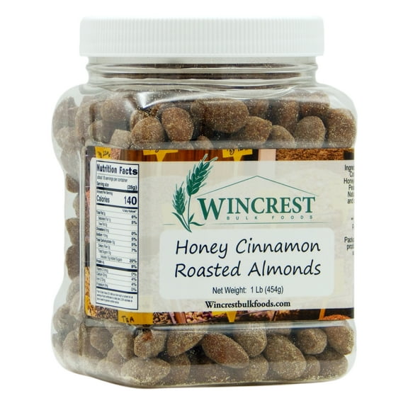 WinCrest Honey Cinnamon Roasted Almonds - 1 Lb Tub