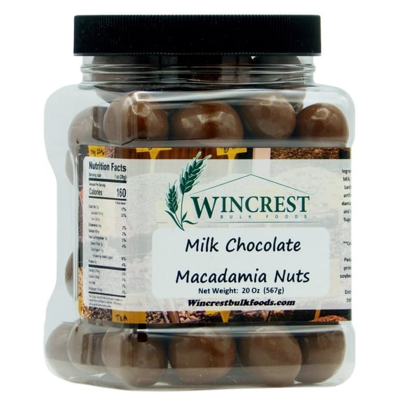 WinCrest Milk Chocolate Macadamia Nuts - 1.25 Lb Tub
